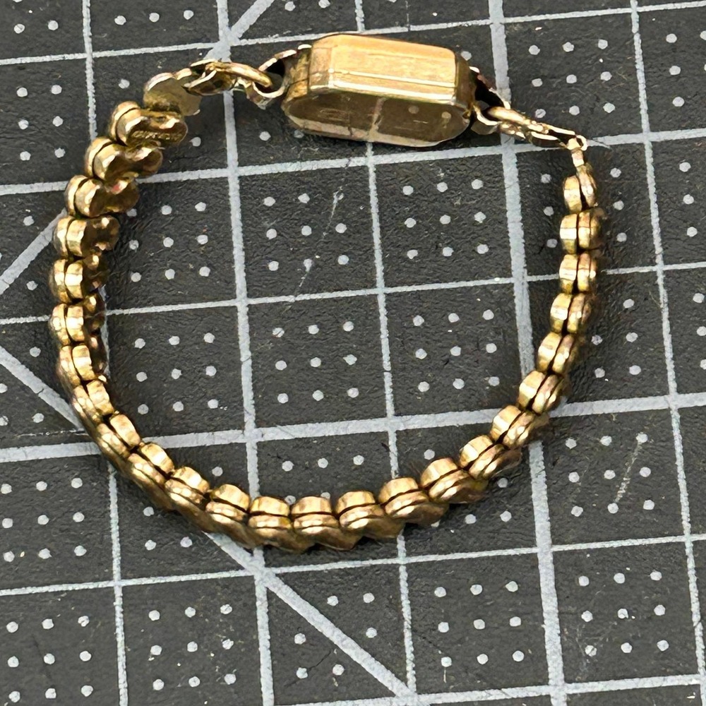Vintage Gruen 10K Gold Filled Ladies Watch Art Deco Square Face Swiss Made P/R - Picture 5 of 8